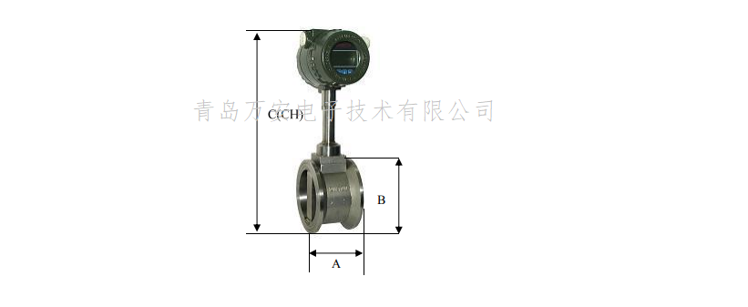 法蘭卡裝渦街富二代精产国品安裝尺寸(圖1)